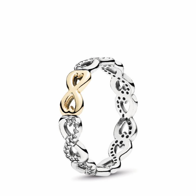 Pandora Infinite Love Promise Ring NZ, Two Tone (705918-GWZ)